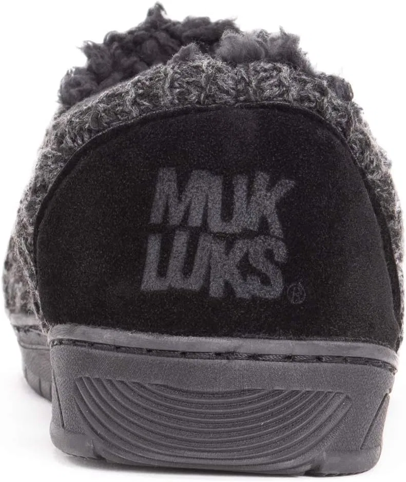 Тапочки мужские MUK LUKS, черный/темно-серый — фото 3