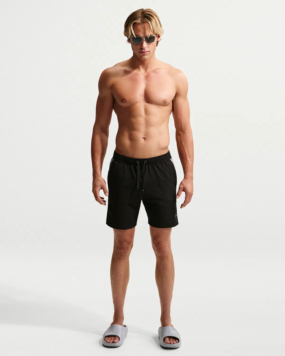 Мужские плавки Nike Swim Contend Essential 7" с подкладкой, Black