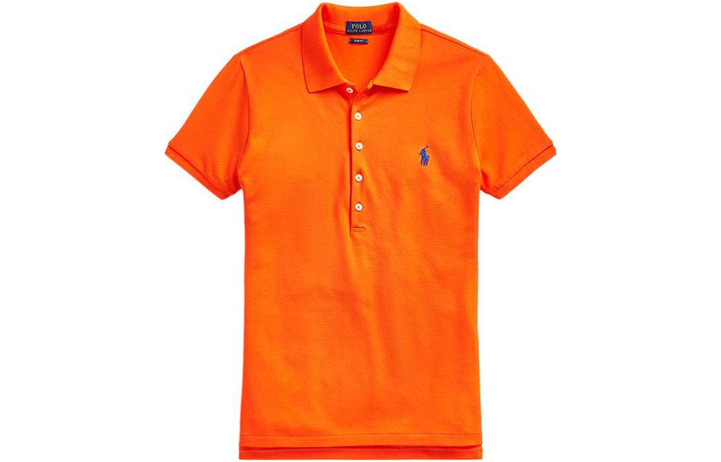 Футболка поло женская оранжевая Polo Ralph Lauren