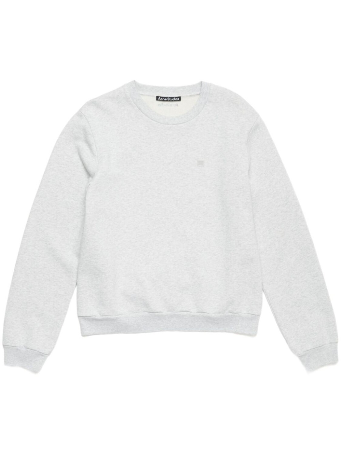 

Флисовая толстовка с круглым вырезом Acne Studios, серый