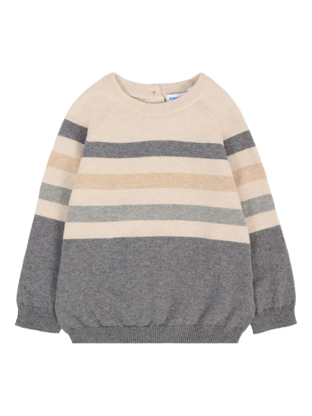 

Полосатый свитер Mayoral, серый