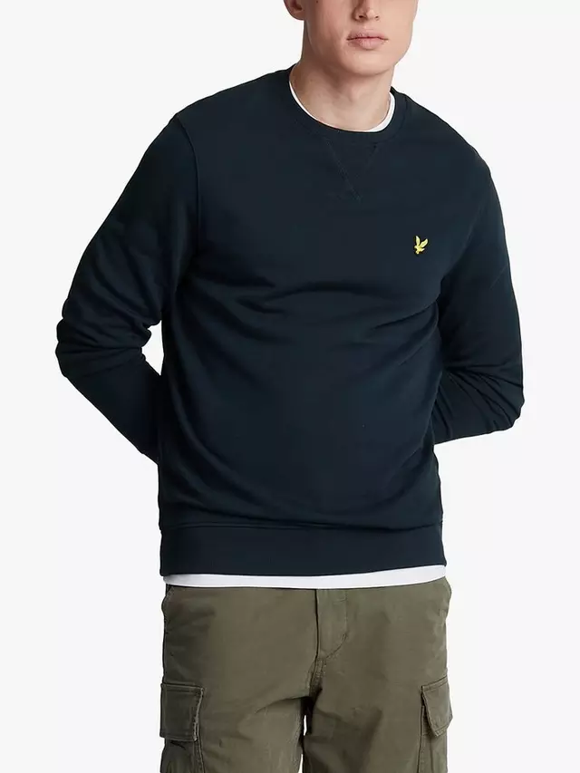 

Толстовка Lyle & Scott Logo Crew Neck Cotton, цвет dark navy