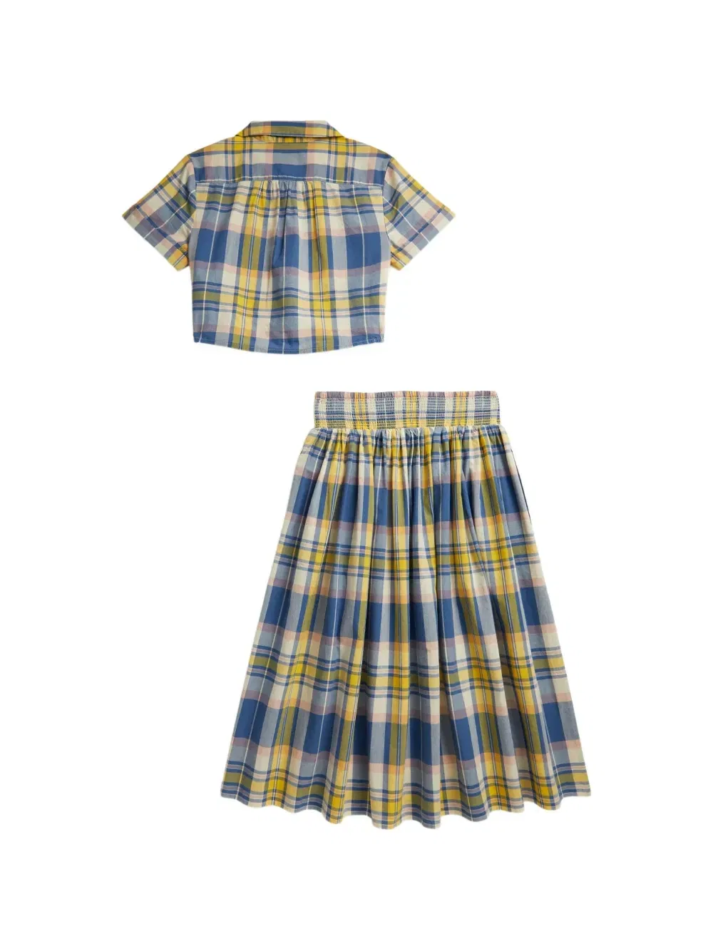 Комплект из топа и юбки с завязками Polo Ralph Lauren Kids, синий — фото 2