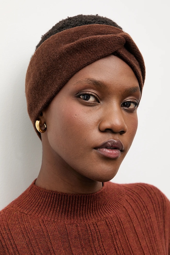 

Шерстяная повязка на голову Answear.Lab, коричневый