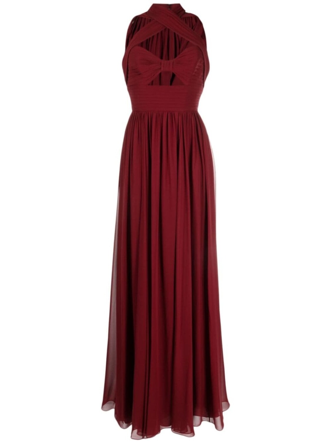 

Elie Saab шелковое платье без рукавов, красный