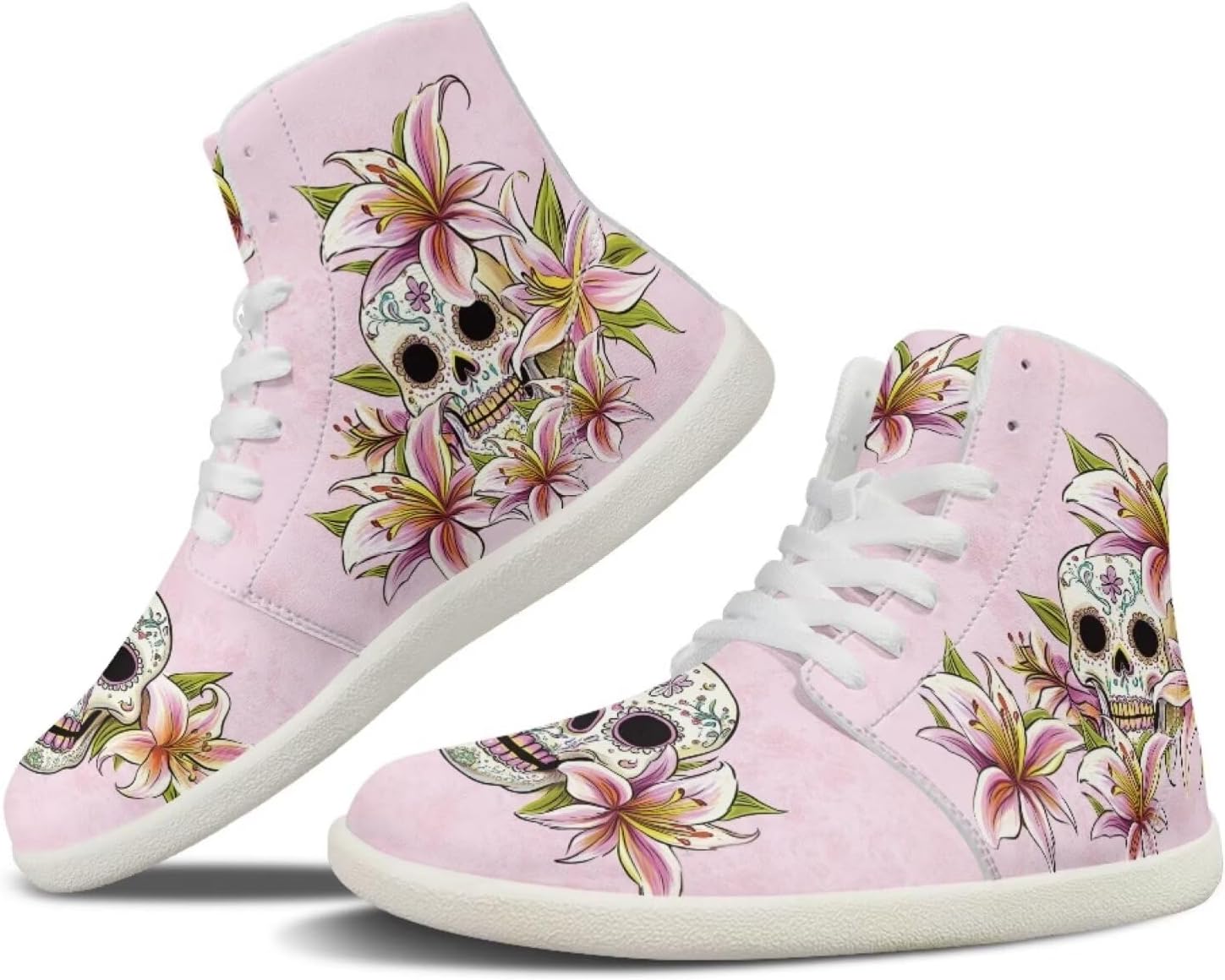 

Высокие кроссовки chaqlin High Top, Lily Flower Skull