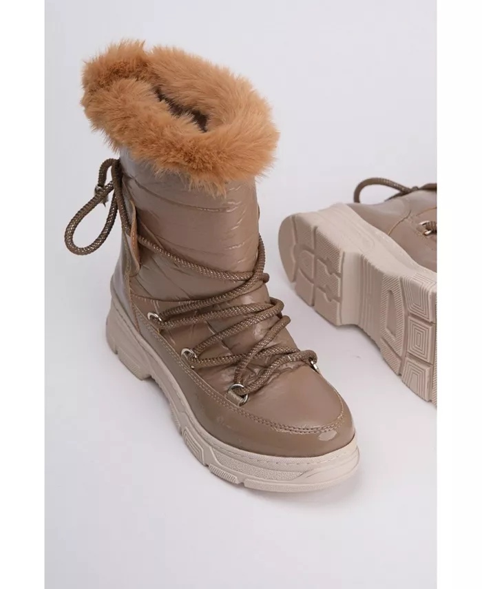 Сапоги Rosie с меховой подкладкой (женские) Prologue Shoes, загар/бежевый — фото 2