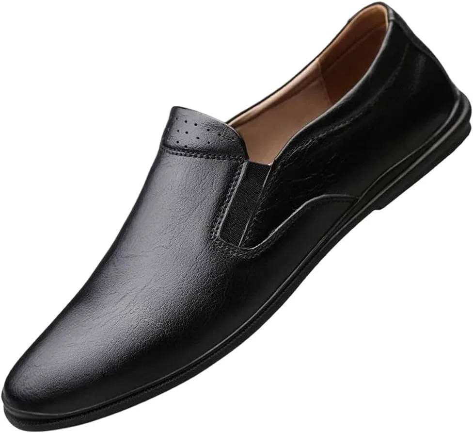 Лоферы мужские Leather Loafers, Black