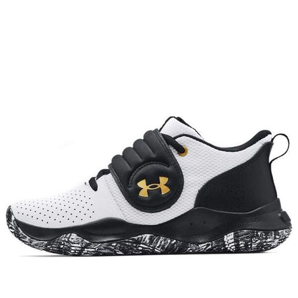 

Кроссовки zone bb 'white black gold' Under Armour, белый