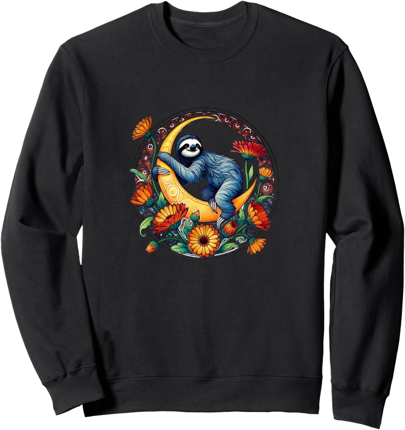 

Толстовка с изображением ленивца в стиле модерн Vintage Sloth Lovers Snugg, черный