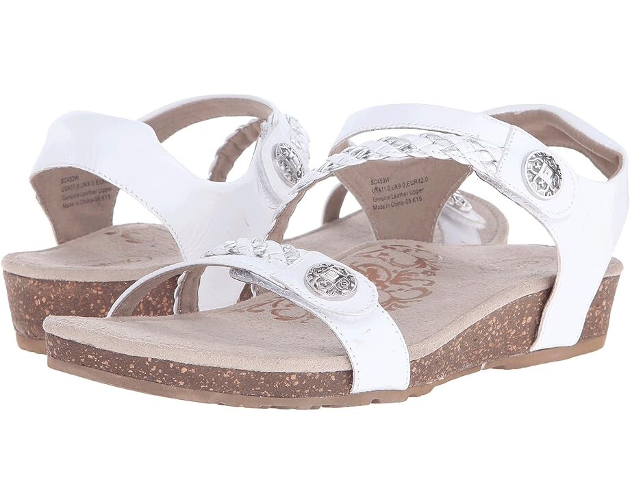 Сандалии Aetrex Jillian Quarter Strap, белый