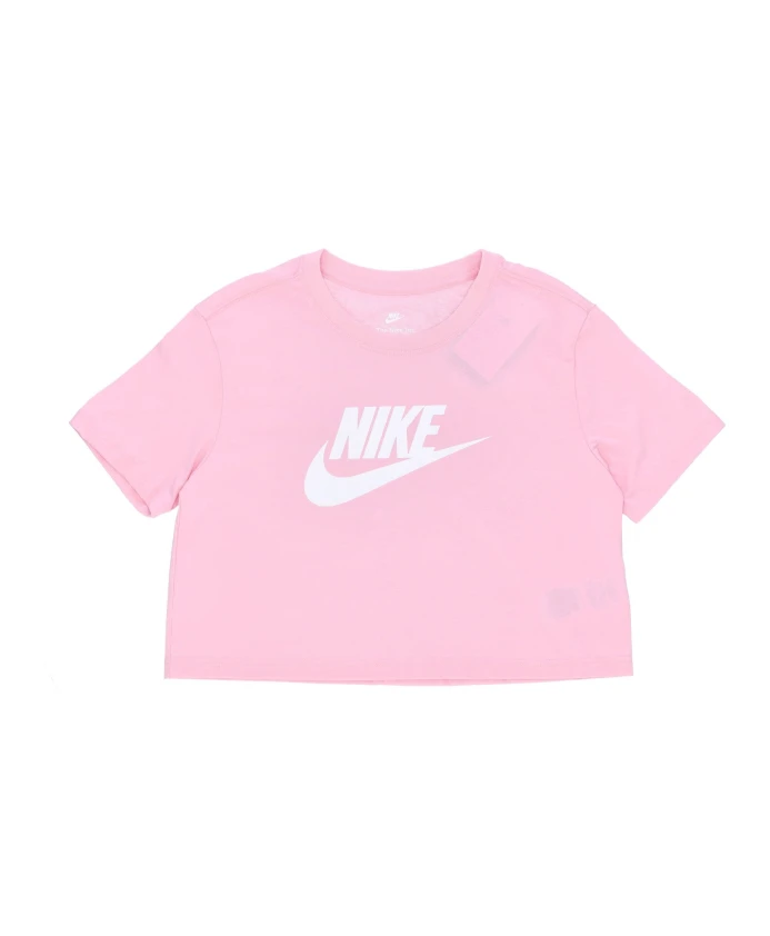 

Знаменитая укороченная футболка нежно-розового цвета Nike, розовый