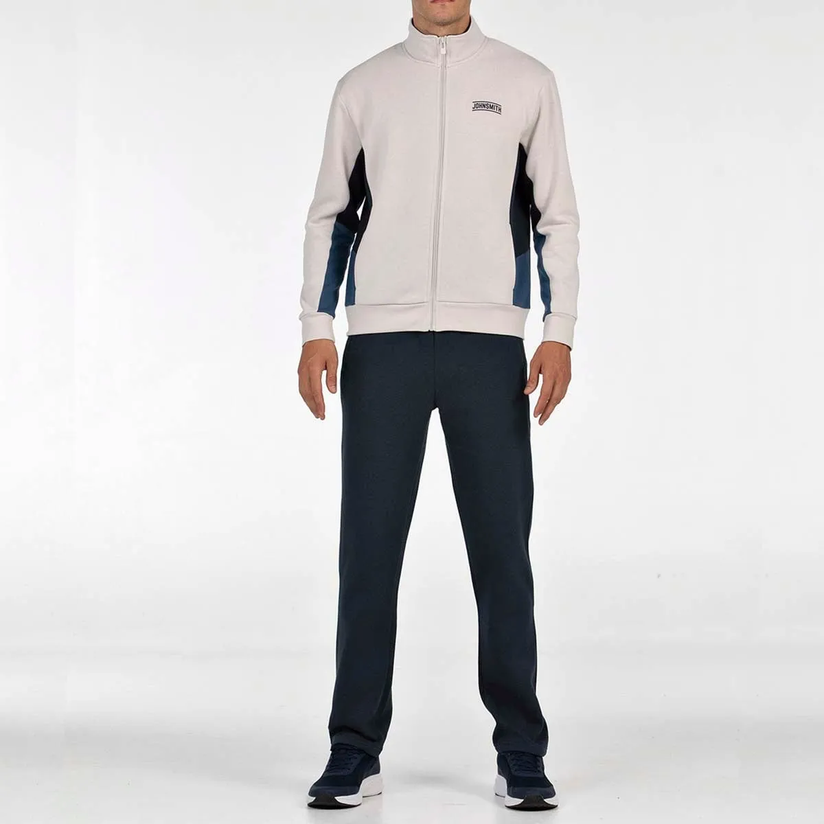 

Мужской тренировочный костюм из полиэстера Castre John Smith, светло-серый