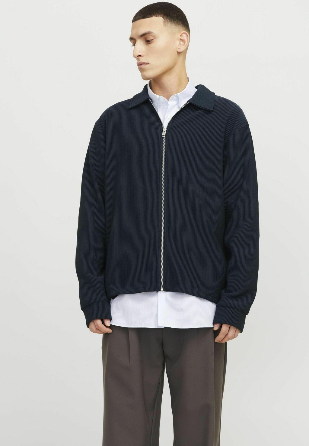 

Кардиган JPRBLARICK ZIP Jack & Jones PREMIUM, темно-синий