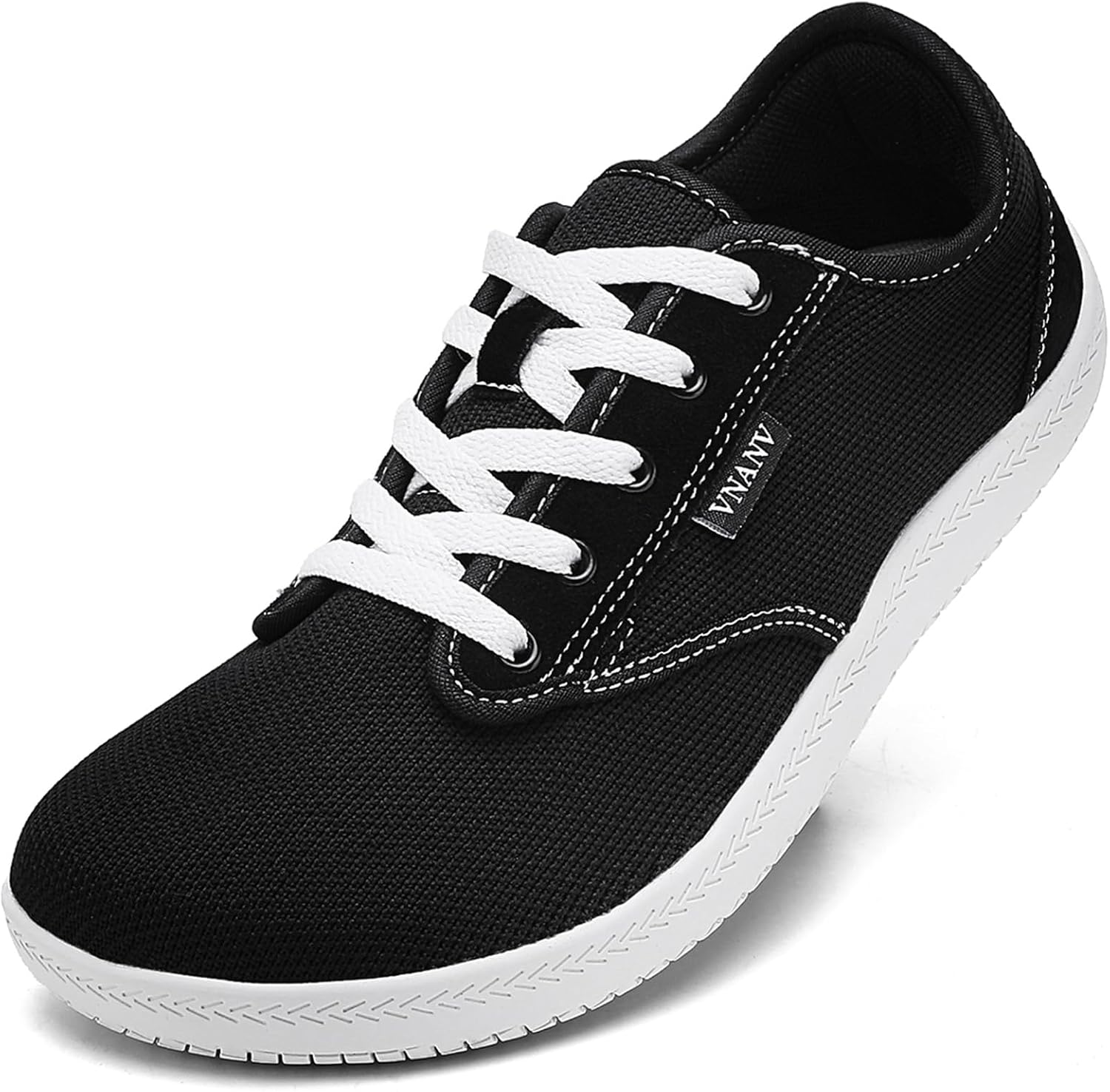 

Мужские широкие кроссовки для ходьбы Vnanv, белый/черный