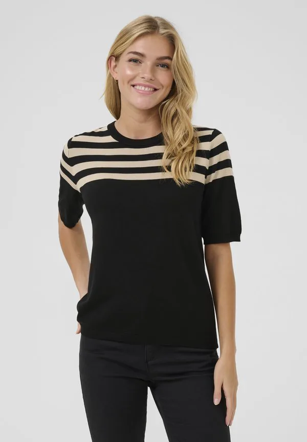 

Футболка kalizza в полоску Kaffe, Black Feather Gray Half Stripe, Черный, Футболка kalizza в полоску Kaffe, Black Feather Gray Half Stripe