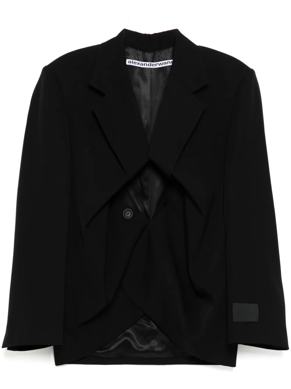 

Блейзер с разрезом спереди Alexander Wang, черный
