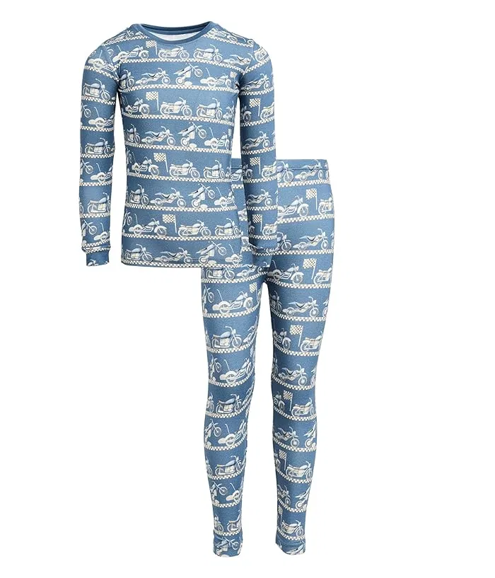 Пижама с принтом длинный рукав Kickee Pants Kids, Aloe Fall Floral
