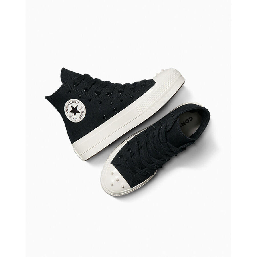 Кроссовки Converse Chuck Taylor All Star Lift, черные, женские — фото 2