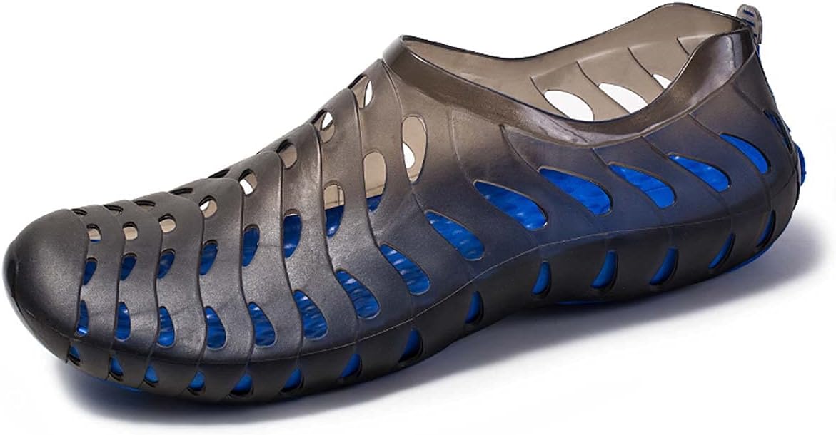 

Легкие дышащие нескользящие садовые сандалии HYDLONGR для мужчин и женщин, быстро сохнущие водные туфли с отверстиями для пляжа и каякинга, синий