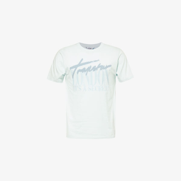 

Футболка из хлопкового джерси с логотипом London chenille Trapstar, синий