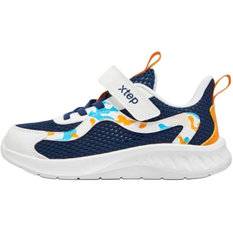 

Нескользящие, износостойкие, дышащие низкие детские кроссовки для повседневной носки XTEP, синий/белый