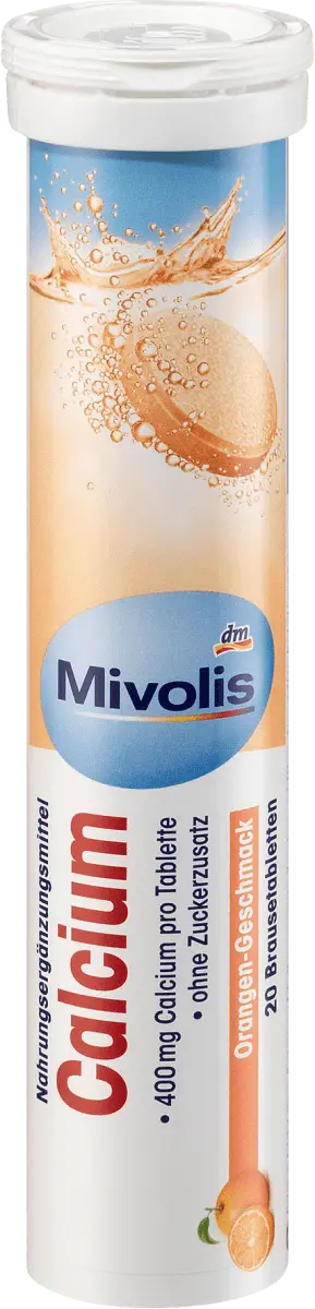 

Таблетки кальций шипучие 20 шт. по 82 г. Mivolis