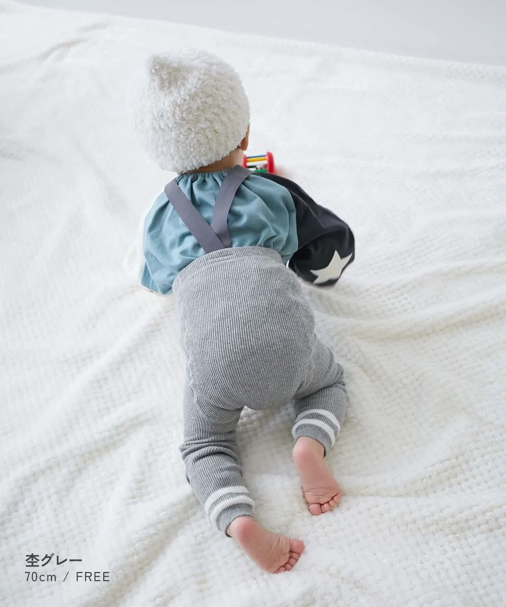 Детские леггинсы на подтяжках, длина 10 см, 2025AW Devirock, Heather Gray — фото 4