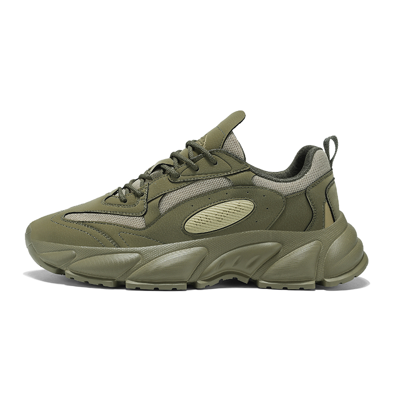 

Массивные кроссовки мужские низкие, армейские, светло-серые HLA, Army Green