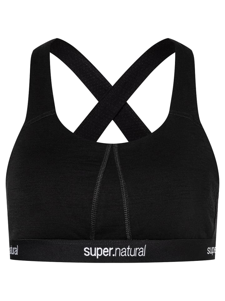 

Бюстгальтер из мериносовой ткани W FEEL GOOD BRA черного цвета super.natural