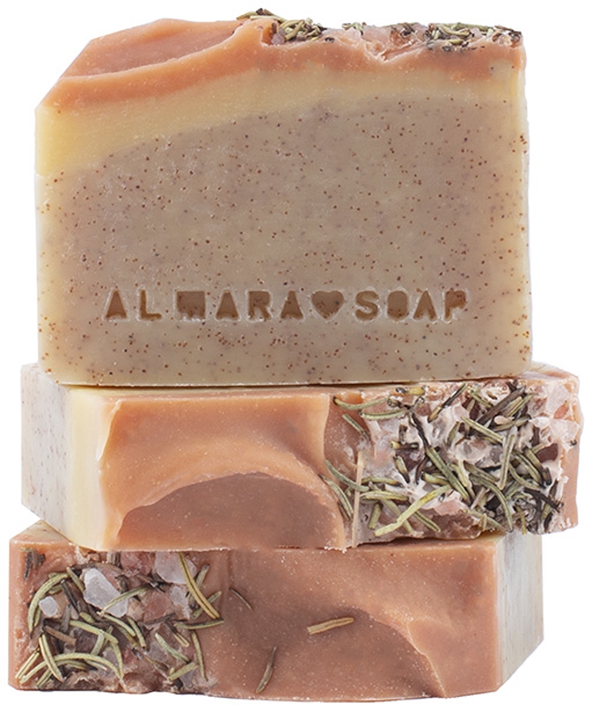 

Натуральное мыло-пилинг с орехом и отшелушивающим эффектом Almara Soap, 90 гр