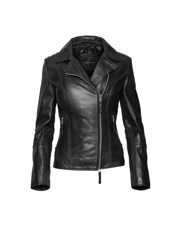 

Bugatti Кожаная куртка черного цвета