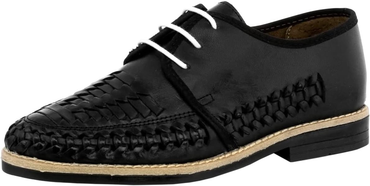 

Мужские профессиональные ковбойские сандалии Huaraches черного цвета, подлинные мексиканские, с застежкой-шнуровкой, закрытым носком Cowboy Professional, черный