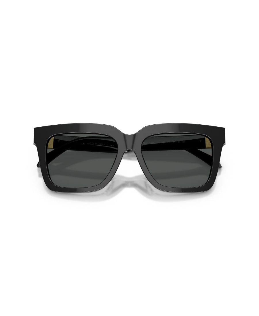 Женские квадратные солнцезащитные очки, VE4498 Versace, Black — фото 3