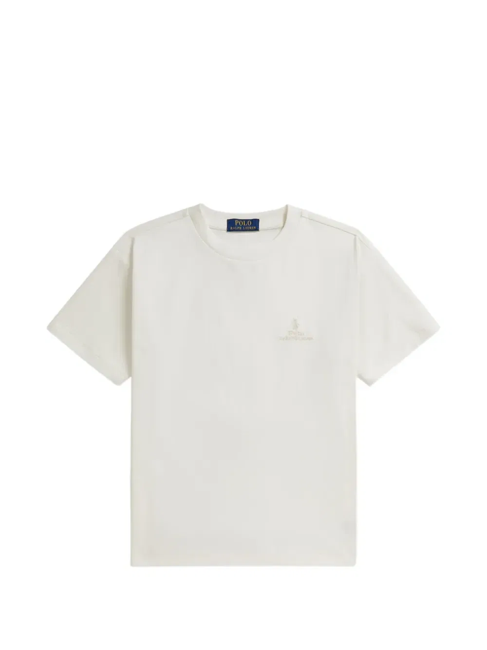 Футболка с вышитым логотипом Polo Ralph Lauren Kids, белый