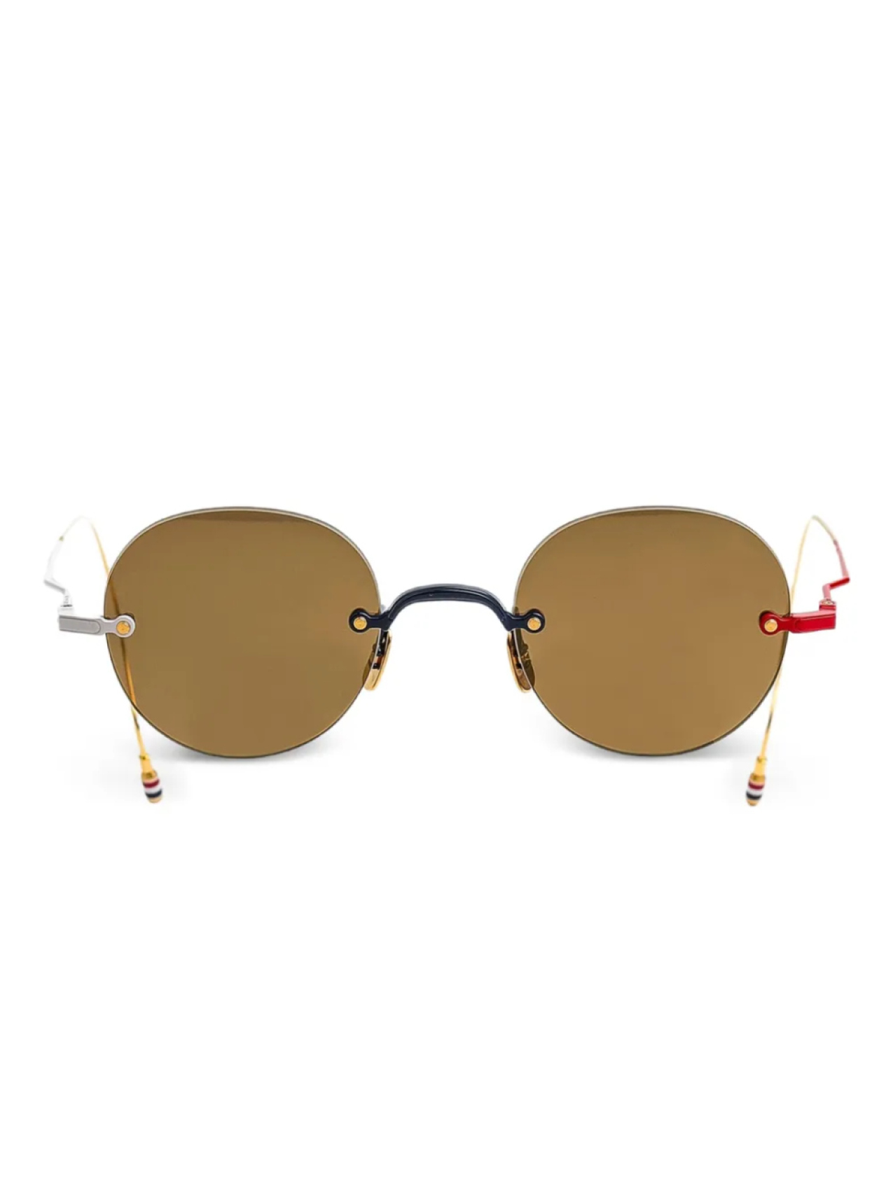 

Солнцезащитные очки в круглой оправе Thom Browne Eyewear, золотой