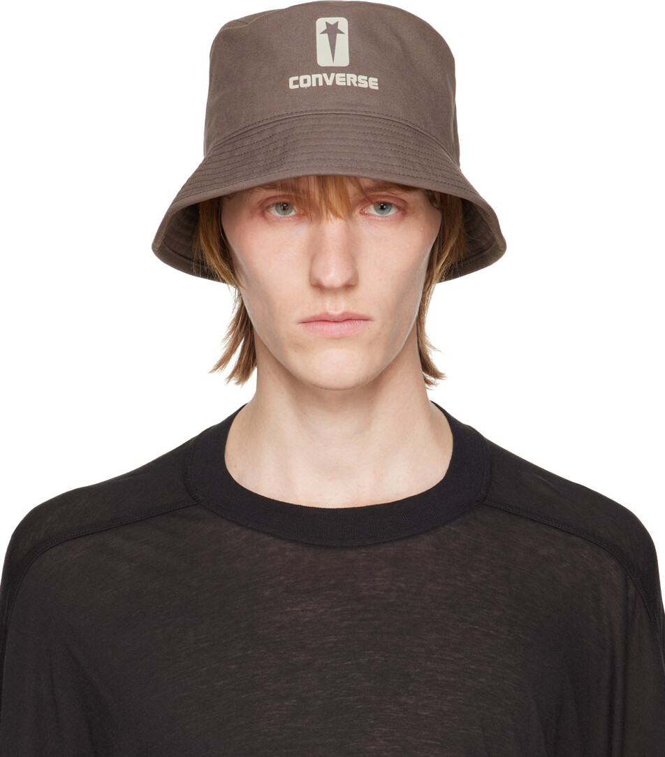 

Серая шляпа Converse Edition Bucket Hat Rick Owens DRKSHDW