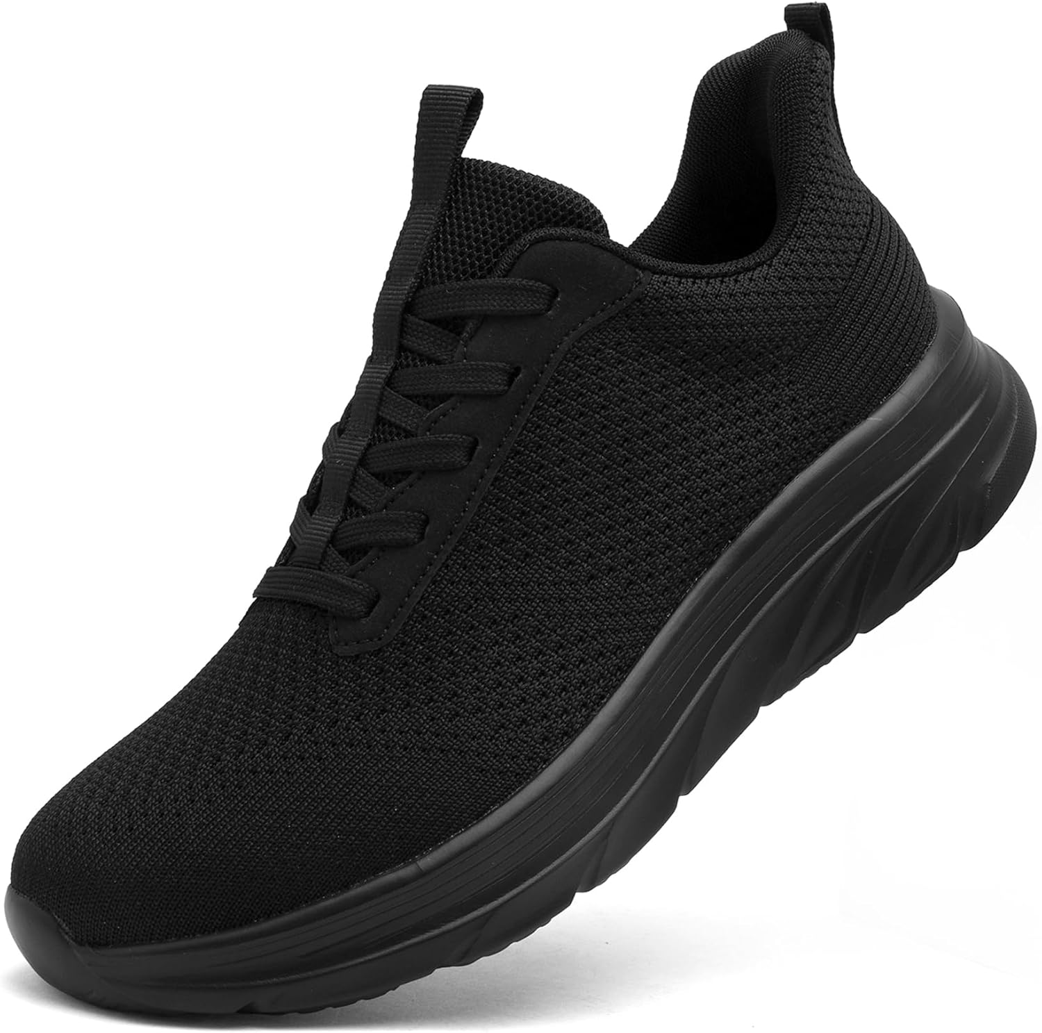 

Мужские слипоны DimaiGlobal для ходьбы, повседневные кроссовки, теннисные туфли, противоскользящие спортивные беговые туфли, легкие тренировочные кроссовки, дышащая сетка, модная спортивная обувь, черный