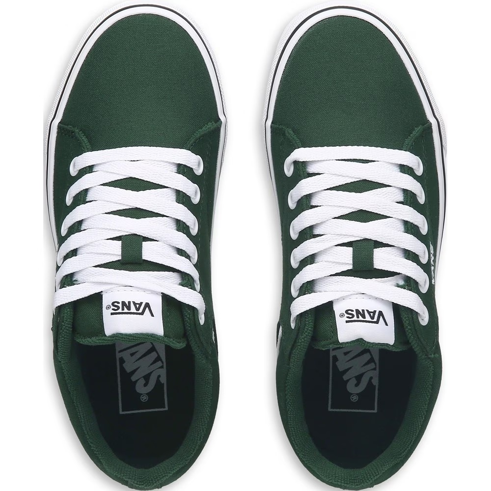 Низкие кроссовки Seldan Vans, цвет emerald — фото 4