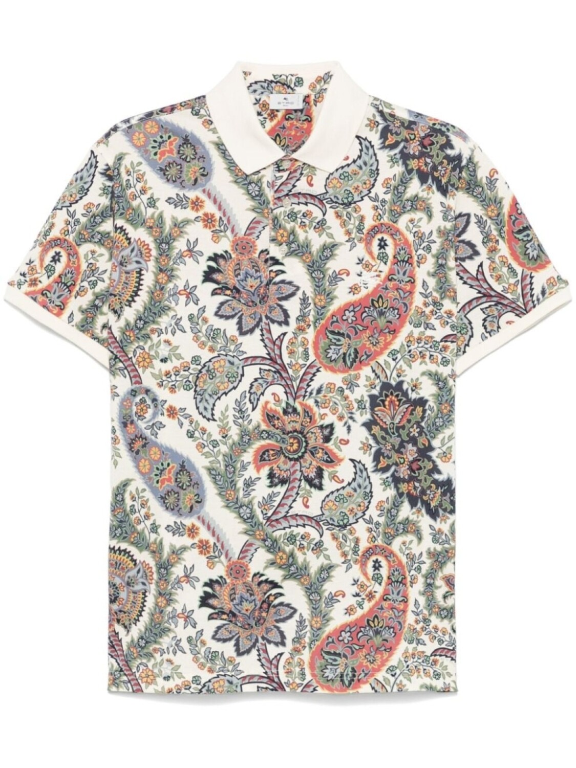 

ETRO рубашка поло с принтом пейсли, серый