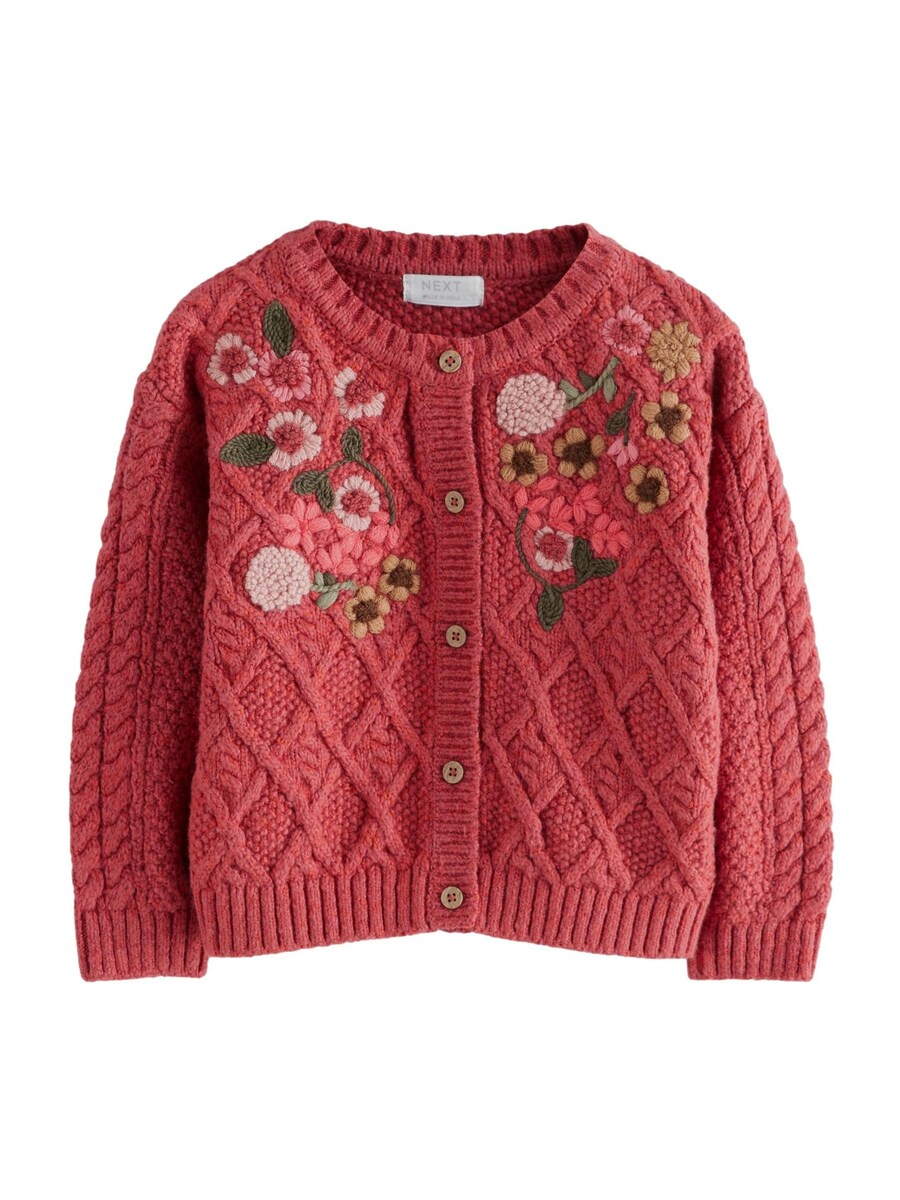 

Вязаный кардиган Next Knit Cardigan, розовый