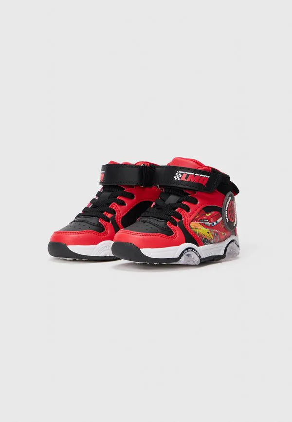 Кроссовки с мигающей подошвой и высокими кедами Friboo, Black/Red — фото 2