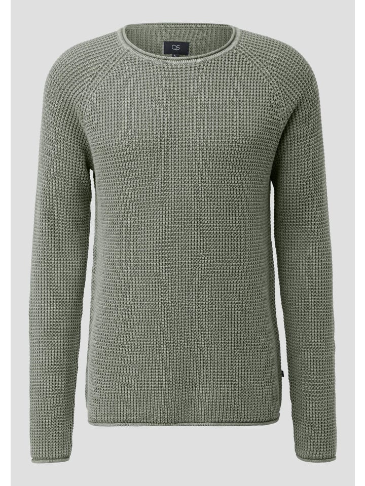 

Вязаный свитер цвета 7380_оливковый зеленый QS