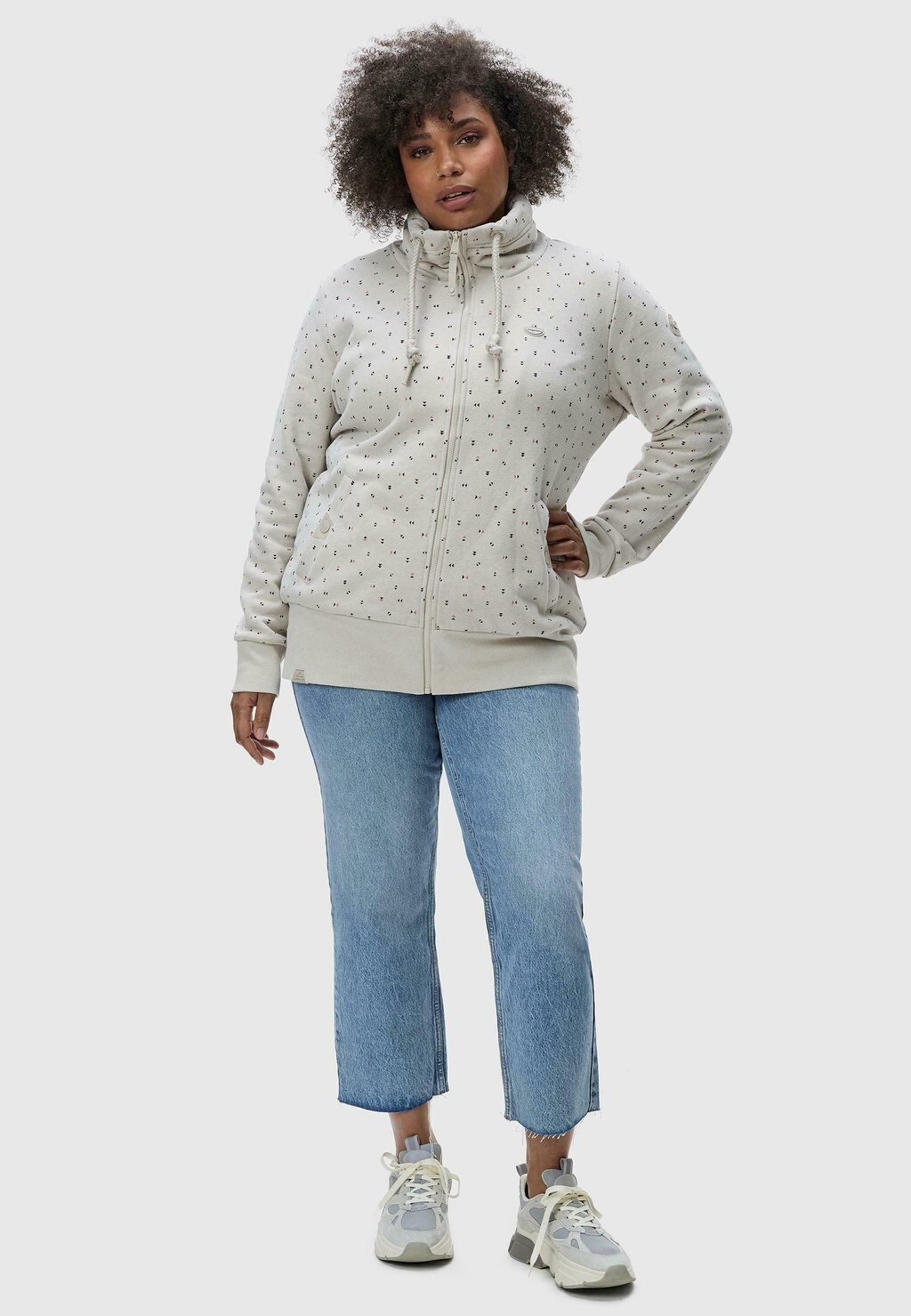 

Толстовка на молнии RYLIE PLUS Ragwear, цвет White Denim