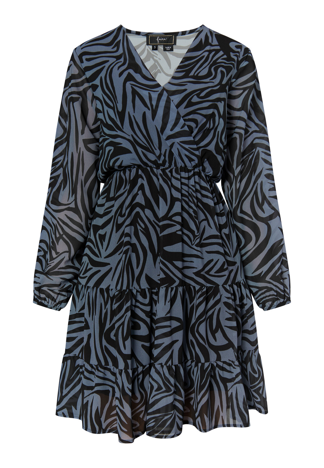 

Платье faina Mit Zebra Print, серо-черный