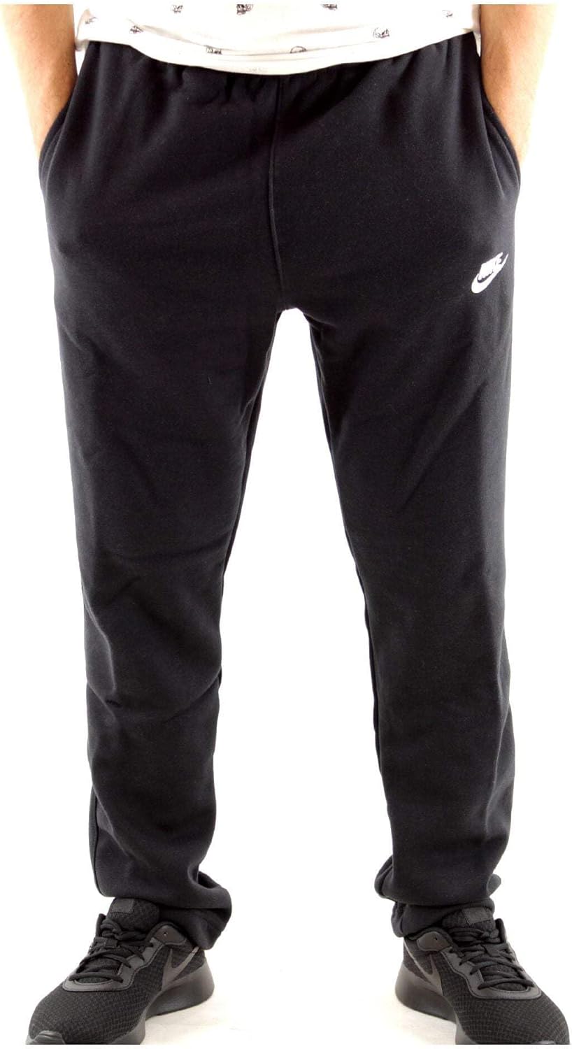 

Брюки Nike Mens NSW Club с открытым краем, Black/Black/White