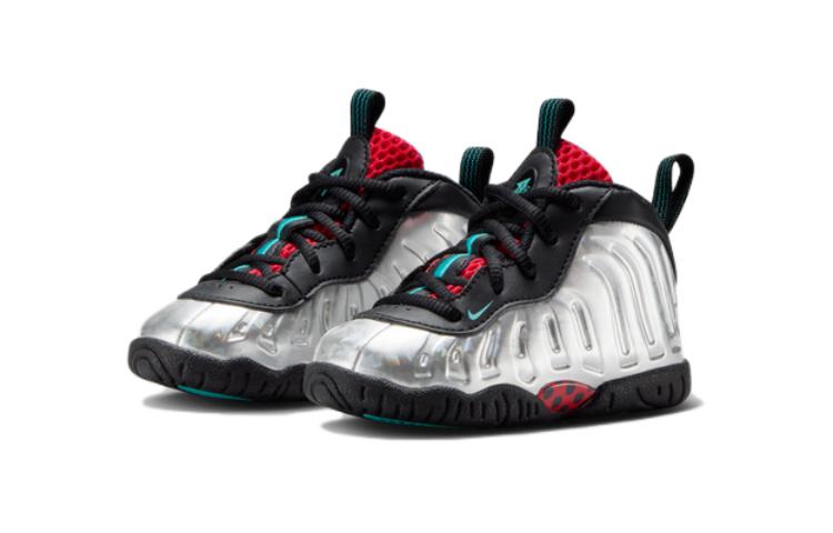 Little Posite One TD 'All-Star' Nike, серебряный черный — фото 4