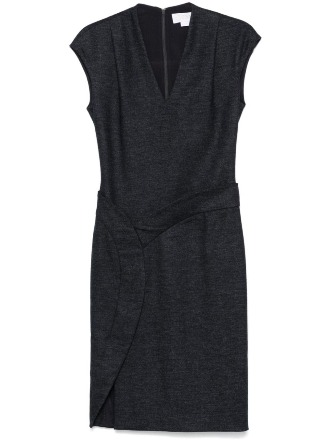 

Платье миди Genny с эффектом меланжа, синий