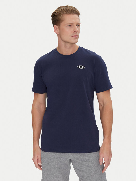

Свободная футболка Ua Hw Lc Patch Ss 1382902 Under Armour, синий