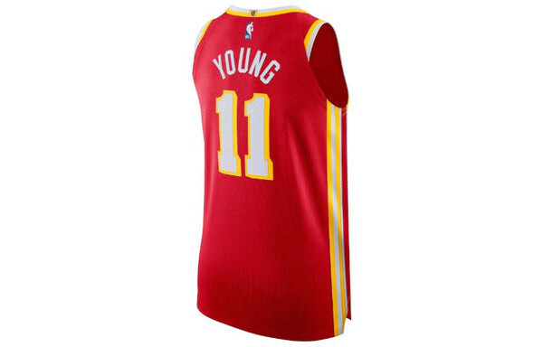 Майка Nike x NBA Atlanta Hawks Jersey 'Trae Young 11', красный — фото 2